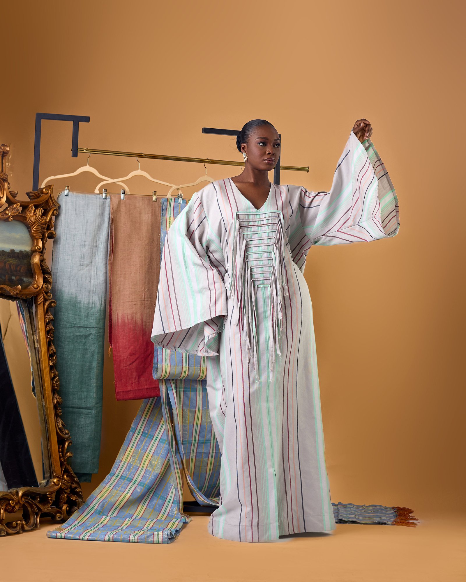 Zenara Architectural Hand-Loomed Tsaki Kaftan