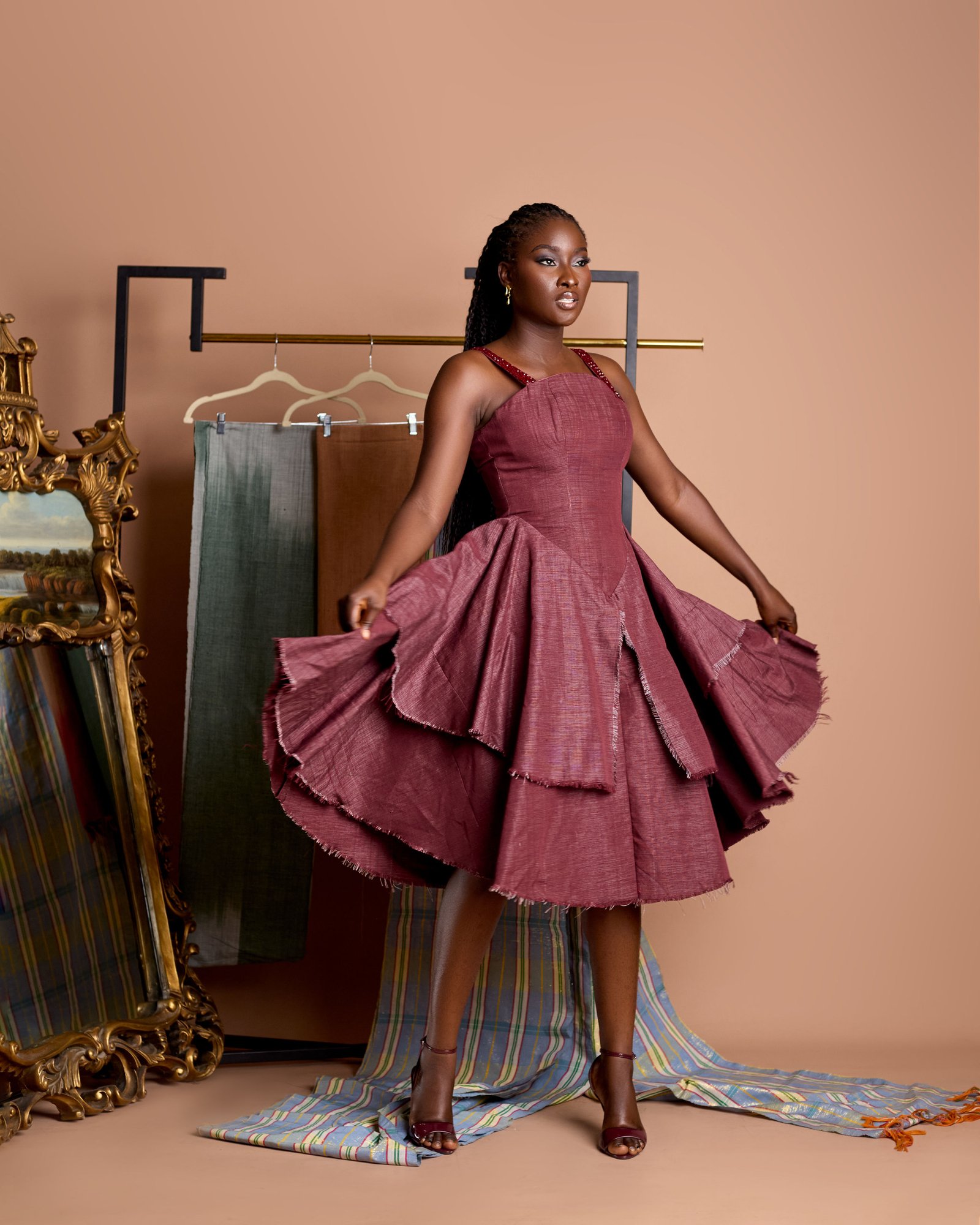 Firdaus Architectural Two-Step Tsaki Gown